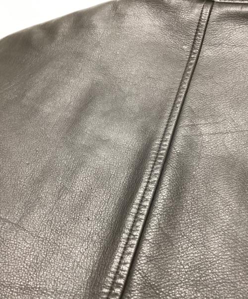 COMME des GARCONS HOMME（コムデギャルソン オム）COMME des GARCONS HOMME (コムデギャルソン オム) 98AW川久保キルティングライナーレザーカーコート ブラック サイズ:Mの古着・服飾アイテム