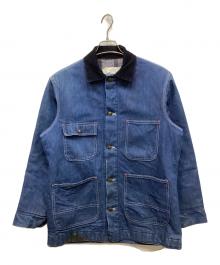 Sears（シアーズ）の古着「裏地ブランケットデニムカバーオール」｜インディゴ