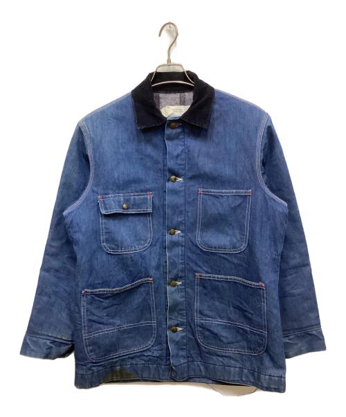 Sears（シアーズ）Sears (シアーズ) 裏地ブランケットデニムカバーオール インディゴ サイズ:Mの古着・服飾アイテム