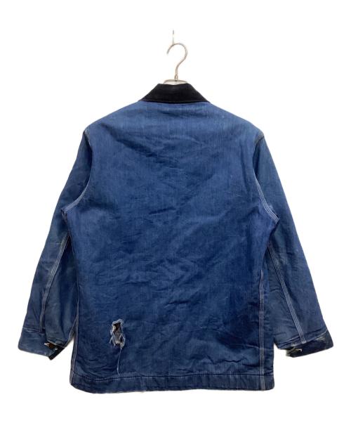 Sears（シアーズ）Sears (シアーズ) 裏地ブランケットデニムカバーオール インディゴ サイズ:Mの古着・服飾アイテム