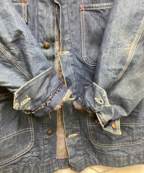 Sears（シアーズ）Sears (シアーズ) 裏地ブランケットデニムカバーオール インディゴ サイズ:Mの古着・服飾アイテム