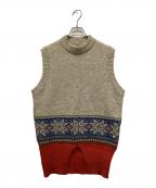 KAPITALキャピタル）の古着「ニットベスト」｜ベージュ