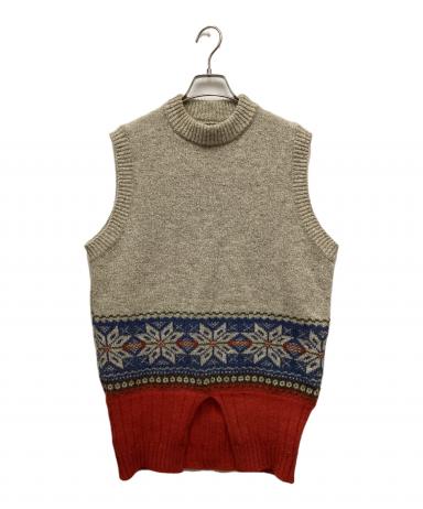 中古・古着通販】KAPITAL (キャピタル) ニットベスト ベージュ サイズ