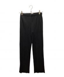 PLEATS PLEASE（プリーツプリーズ）の古着「プリーツパンツ」｜ブラック