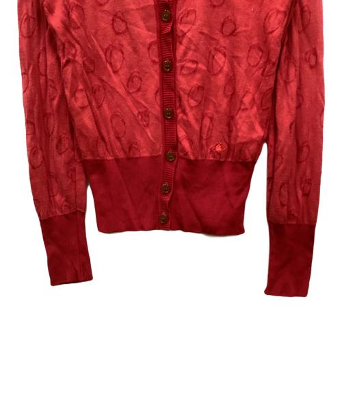 Vivienne Westwood RED LABEL（ヴィヴィアンウエストウッドレッドレーベル）Vivienne Westwood RED LABEL (ヴィヴィアンウエストウッドレッドレーベル) ニットカーディガン レッド サイズ:1の古着・服飾アイテム