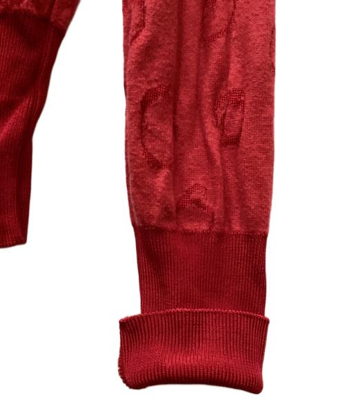 Vivienne Westwood RED LABEL（ヴィヴィアンウエストウッドレッドレーベル）Vivienne Westwood RED LABEL (ヴィヴィアンウエストウッドレッドレーベル) ニットカーディガン レッド サイズ:1の古着・服飾アイテム