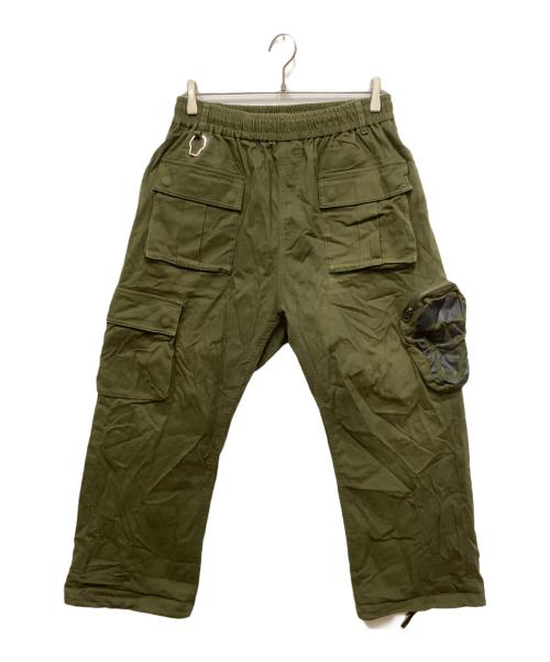 PUNK DRUNKERS（パンクドランカーズ）PUNK DRUNKERS (パンクドランカーズ) あいつポケカーゴパンツ オリーブ サイズ:Lの古着・服飾アイテム