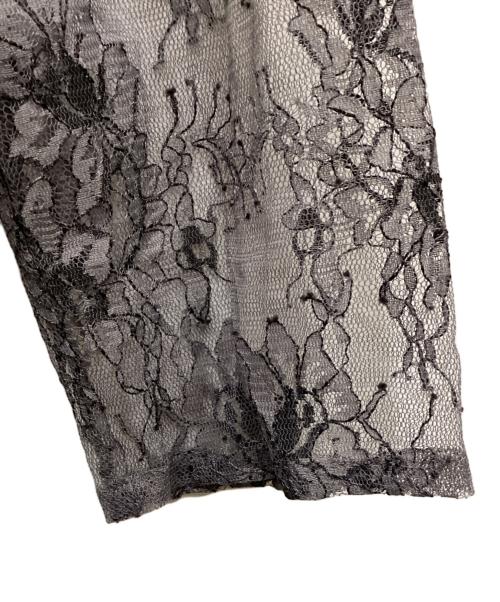 Diagram（ダイアグラム）Diagram (ダイアグラム) 刺繍 ワイドサロペット グレー サイズ:36の古着・服飾アイテム