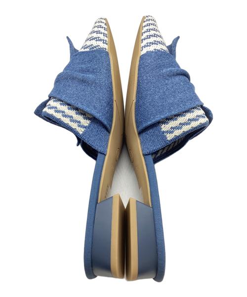 VIVAIA（ビバイア）VIVAIA (ビバイア) チェック柄リボンパンプス ブルー サイズ:37 未使用品の古着・服飾アイテム