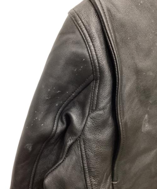 AZUL by moussy（アズールバイマウジー）AZUL by moussy (アズールバイマウジー) ラムレザーダブルライダースジャケット ブラック サイズ:FREEの古着・服飾アイテム