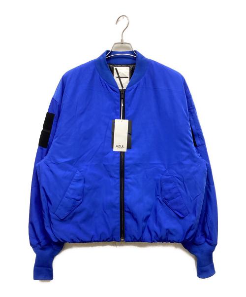 AZUL by moussy（アズールバイマウジー）AZUL by moussy (アズールバイマウジー) MA-1ジャケット ブルー サイズ:FREE 未使用品の古着・服飾アイテム