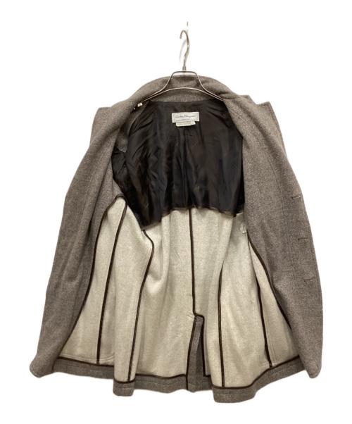 Salvatore Ferragamo（サルヴァトーレ フェラガモ）Salvatore Ferragamo (サルヴァトーレ フェラガモ) カシミヤジャケット ベージュ サイズ:Mの古着・服飾アイテム