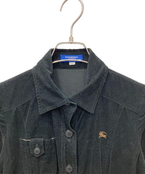 BURBERRY BLUE LABEL（バーバリー ブルー レーベル）BURBERRY BLUE LABEL (バーバリー ブルー レーベル) コーデュロイワンピース ブラック サイズ:38の古着・服飾アイテム