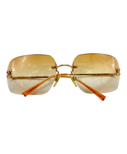 CHANEL（シャネル）CHANEL (シャネル) リムレス ココマーク サングラス ブラウン サイズ:62□17 120の古着・服飾アイテム