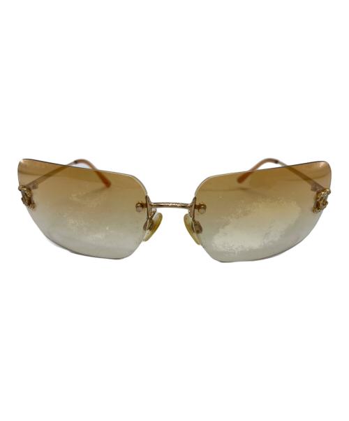 CHANEL（シャネル）CHANEL (シャネル) リムレス ココマーク サングラス ブラウン サイズ:62□17 120の古着・服飾アイテム