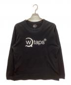 WTAPSダブルタップス）の古着「ロゴプリント長袖Tシャツ」｜ブラック