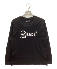 WTAPS（ダブルタップス）の古着「ロゴプリント長袖Tシャツ」｜ブラック