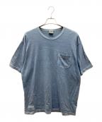 WTAPSダブルタップス）の古着「BLANK PIGMENT TEE」｜ブルー