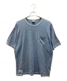 WTAPS（ダブルタップス）の古着「BLANK PIGMENT TEE」｜ブルー