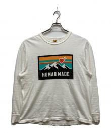 HUMAN MADE（ヒューマンメイド）の古着「Snow Mountain L/S TEE(スノーマウンテンロングスリーブティー)」｜ホワイト
