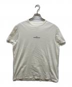 Maison Margielaメゾンマルジェラ）の古着「反転ミニロゴ刺繍 半袖Tシャツ」｜ホワイト