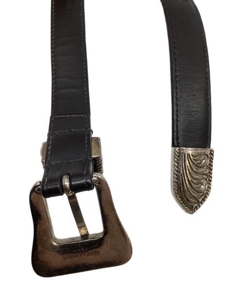 Saint Laurent Paris（サンローランパリ）Saint Laurent Paris (サンローランパリ) ウエスタンベルト ブラックの古着・服飾アイテム