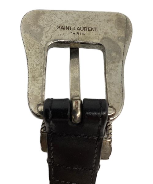 Saint Laurent Paris（サンローランパリ）Saint Laurent Paris (サンローランパリ) ウエスタンベルト ブラックの古着・服飾アイテム