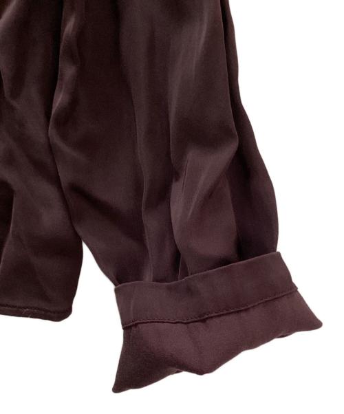 MM6 Maison Margiela（エムエムシックスメゾンマルジェラ）MM6 Maison Margiela (エムエムシックスメゾンマルジェラ) MM Viscose Lining Look Ribbon Shirt(ビスコースライニングルックリボンシャツ) レッド サイズ:36の古着・服飾アイテム