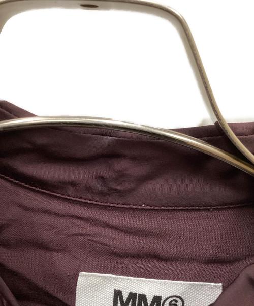 MM6 Maison Margiela（エムエムシックスメゾンマルジェラ）MM6 Maison Margiela (エムエムシックスメゾンマルジェラ) MM Viscose Lining Look Ribbon Shirt(ビスコースライニングルックリボンシャツ) レッド サイズ:36の古着・服飾アイテム