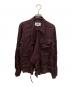 MM6 Maison Margiela（エムエムシックスメゾンマルジェラ）の古着「MM Viscose Lining Look Ribbon Shirt(ビスコースライニングルックリボンシャツ)」｜レッド