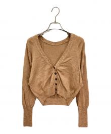 MARNI（マルニ）の古着「メランジニットカーディガン」｜オレンジ