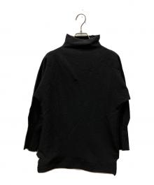 ISSEY MIYAKE（イッセイミヤケ）の古着「ハイネックニット」｜ブラック