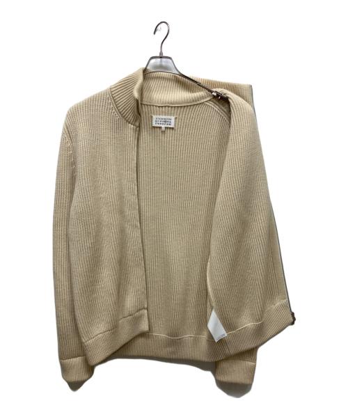 Maison Margiela（メゾンマルジェラ）Maison Margiela (メゾンマルジェラ) ドライバーズニットカーディガン ホワイト サイズ:Lの古着・服飾アイテム