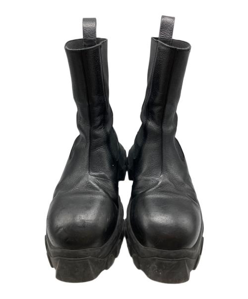 RICK OWENS（リックオウエンス）RICK OWENS (リックオウエンス) Mega Bozo Tractor Beetle/メガボゾトラクタービートル サイドゴアブーツ ブラック サイズ:42.5の古着・服飾アイテム