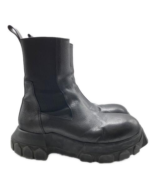 RICK OWENS（リックオウエンス）RICK OWENS (リックオウエンス) Mega Bozo Tractor Beetle/メガボゾトラクタービートル サイドゴアブーツ ブラック サイズ:42.5の古着・服飾アイテム