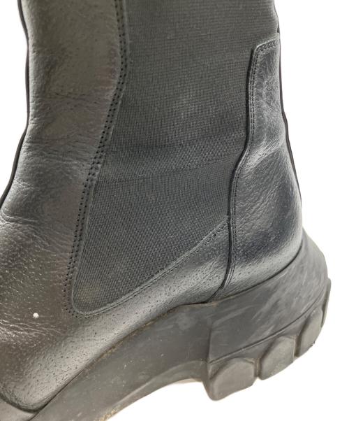 RICK OWENS（リックオウエンス）RICK OWENS (リックオウエンス) Mega Bozo Tractor Beetle/メガボゾトラクタービートル サイドゴアブーツ ブラック サイズ:42.5の古着・服飾アイテム