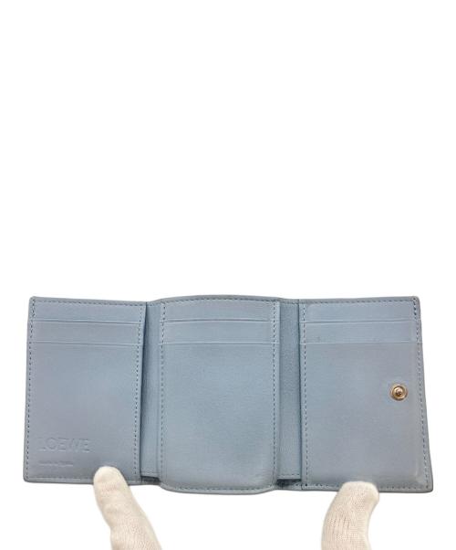 LOEWE（ロエベ）LOEWE (ロエベ) トライフォールドウォレット スカイブルーの古着・服飾アイテム