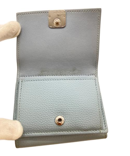 LOEWE（ロエベ）LOEWE (ロエベ) トライフォールドウォレット スカイブルーの古着・服飾アイテム