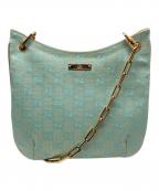 GUCCIグッチ）の古着「GGキャンバスパーティーバッグ」｜スカイブルー