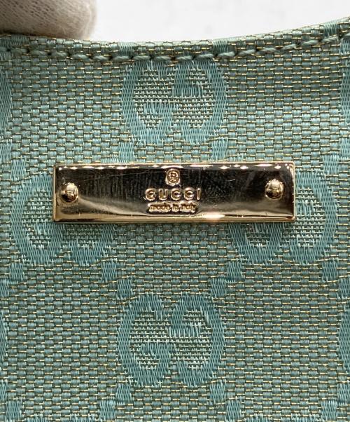 GUCCI（グッチ）GUCCI (グッチ) GGキャンバスパーティーバッグ スカイブルーの古着・服飾アイテム