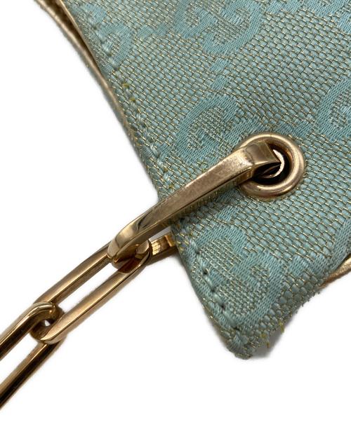 GUCCI（グッチ）GUCCI (グッチ) GGキャンバスパーティーバッグ スカイブルーの古着・服飾アイテム