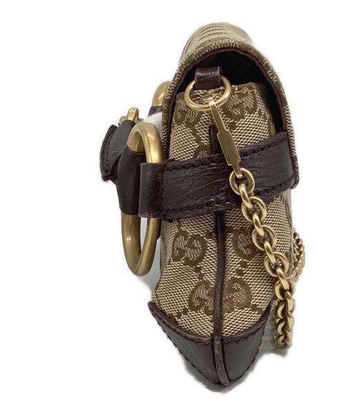GUCCI（グッチ）GUCCI (グッチ) ホースビット チェーン ショルダーバッグ ベージュの古着・服飾アイテム