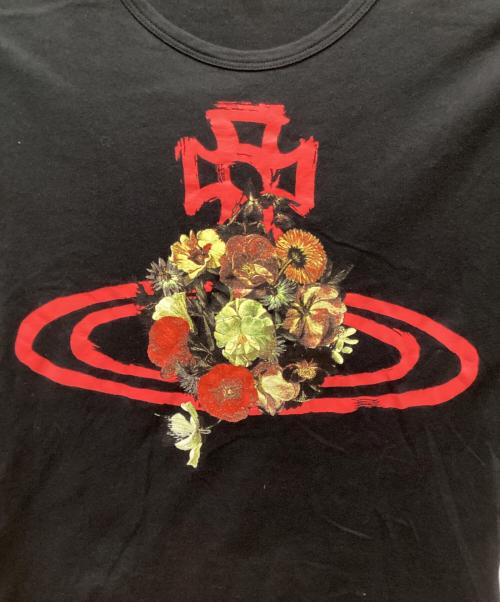Vivienne Westwood man（ヴィヴィアン ウェストウッド マン）Vivienne Westwood man (ヴィヴィアン ウェストウッド マン) フローラルオーブプリントTシャツ ブラック サイズ:46の古着・服飾アイテム