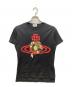 Vivienne Westwood man（ヴィヴィアン ウェストウッド マン）の古着「フローラルオーブプリントTシャツ」｜ブラック