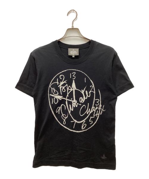 Vivienne Westwood man（ヴィヴィアン ウェストウッド マン）Vivienne Westwood man (ヴィヴィアン ウェストウッド マン) STOP CLIMATE CHANGE/ストップクライメイトチェンジTシャツ ブラック サイズ:44の古着・服飾アイテム