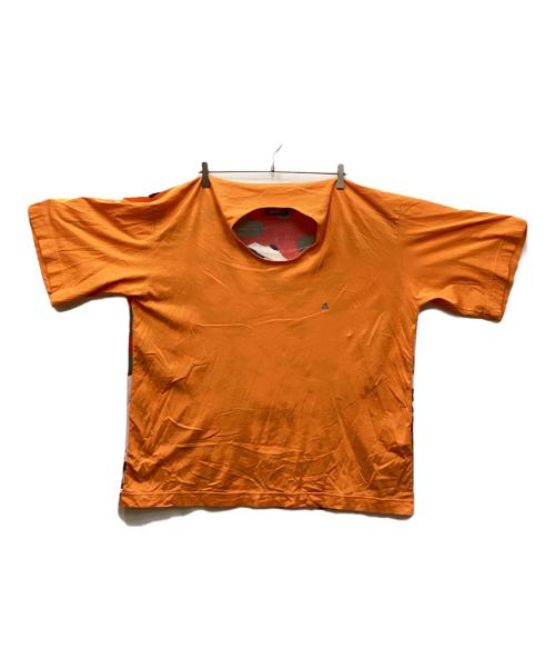 Vivienne Westwood man（ヴィヴィアン ウェストウッド マン）Vivienne Westwood man (ヴィヴィアン ウェストウッド マン) TORN PAPER ORB/トーンペーパーオーブ ソリッドミックス ビッグTシャツ オレンジ サイズ:FREEの古着・服飾アイテム