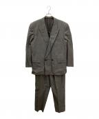 COMME des GARCONS HOMMEコムデギャルソン オム）の古着「グレンチェックダブルジャケットセットアップ」｜グレー