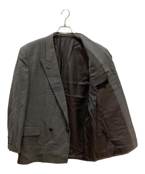 COMME des GARCONS HOMME（コムデギャルソン オム）COMME des GARCONS HOMME (コムデギャルソン オム) グレンチェックダブルジャケットセットアップ グレー サイズ:Mの古着・服飾アイテム