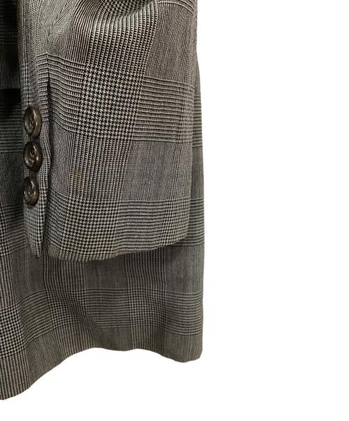 COMME des GARCONS HOMME（コムデギャルソン オム）COMME des GARCONS HOMME (コムデギャルソン オム) グレンチェックダブルジャケットセットアップ グレー サイズ:Mの古着・服飾アイテム