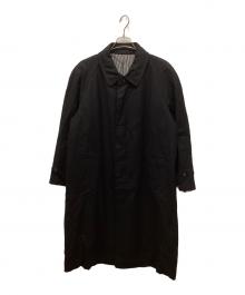 COMME des GARCONS HOMME（コムデギャルソン オム）の古着「88AW川久保期　ウールステンカラーコート」｜ブラック